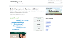 Desktop Screenshot of deutschesynonyme.com