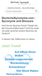 Mobile Screenshot of deutschesynonyme.com