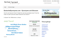 Tablet Screenshot of deutschesynonyme.com